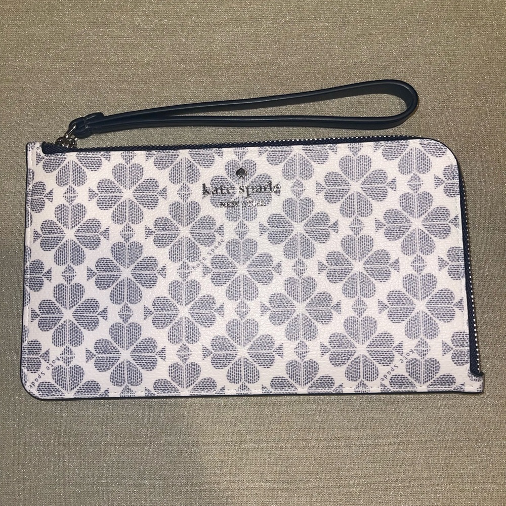 Kate Spade Floral Wristlet - Black and White